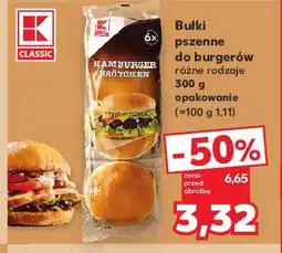 Kaufland Bułki pszenne hamburger K-classic oferta