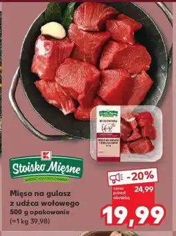 Kaufland Mięso na gulasz z udźca wołowego Stoisko mięsne oferta