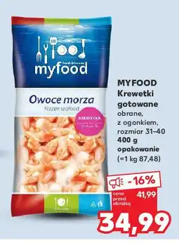 Kaufland Krewetki gotowane Myfood oferta
