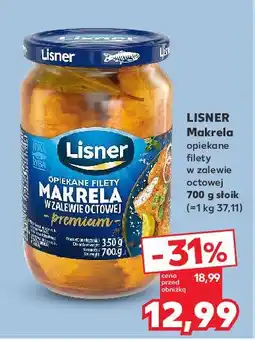 Kaufland Makrela opiekana w zalewie octowej Lisner oferta