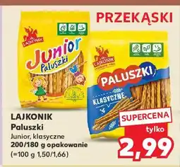 Kaufland Paluszki Lajkonik junior paluszki oferta
