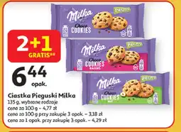 Auchan Ciastka z kawałkami czekolady Pieguski oferta