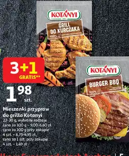 Auchan Mieszanka przypraw grill do kurczaka Kotanyi oferta