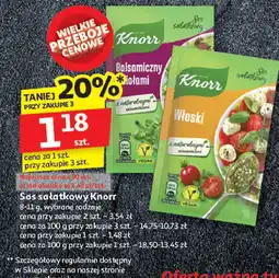 Auchan Włoski Knorr sos sałatkowy oferta