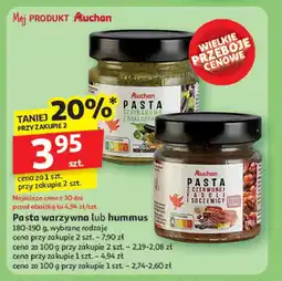Auchan Pasta z czerwonej fasoli i soczewicy Auchan różnorodne (logo czerwone) oferta