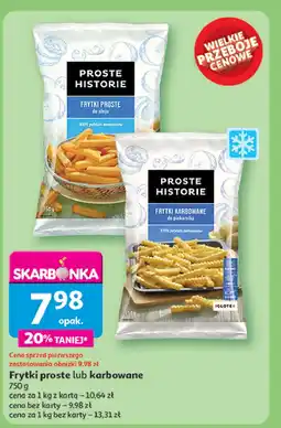 Auchan Frytki cienkie Iglotex proste historie oferta