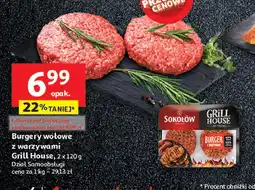 Auchan Burger z warzywami Sokołów grill house oferta