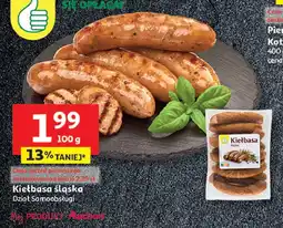 Auchan Kiełbasa ślaska Podniesiony kciuk oferta
