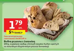 Auchan Bułka z żurawiną oferta