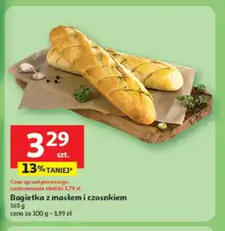 Auchan Bagietka z masłem czosnkowym oferta