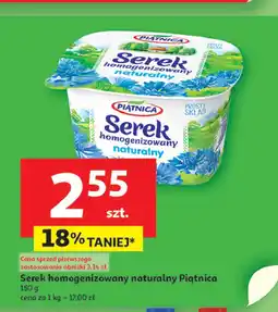 Auchan Serek homogenizowany naturalny Piątnica oferta