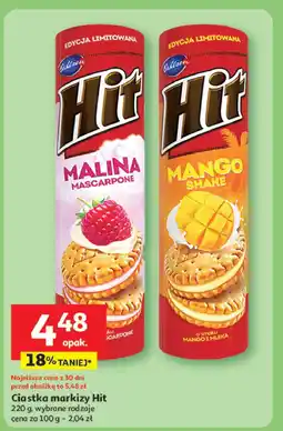 Auchan Ciastka z kremem o smaku mango Hit Hit bahlsen oferta