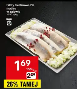 Delikatesy Centrum Filety śledziowe a'la matias w zalewie oferta