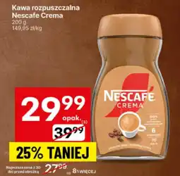 Delikatesy Centrum Kawa rozpuszczalna Nescafe Crema oferta
