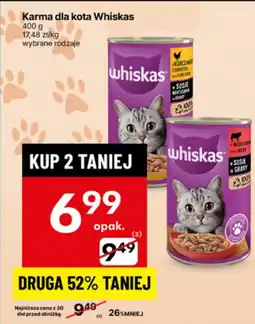 Delikatesy Centrum Karma dla kota Whiskas oferta