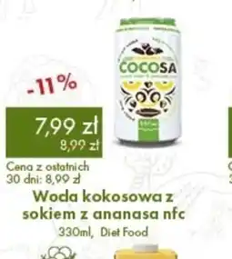 Organic Farma Zdrowia Woda kokosowa z sokiem z ananasa nfc oferta