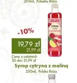 Organic Farma Zdrowia Syrop cytryna z maliną oferta