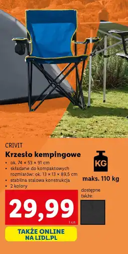 Lidl CRIVIT Krzesło kempingowe oferta