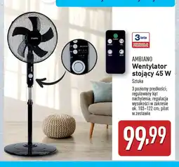 ALDI Ambiano Wentylator stojcy 45 W oferta