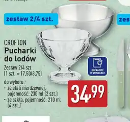 ALDI Crofton Pucharki do lodw oferta
