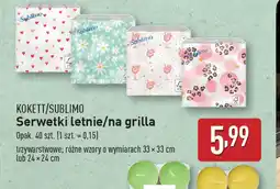 ALDI Kokett/Sublimo Serwetki letnie/na grilla oferta