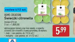 ALDI Home Creation wieczki citronella oferta