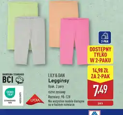 ALDI Lily DOSTĘPNY TYLKO W 2-PAKU Dan Legginsy oferta