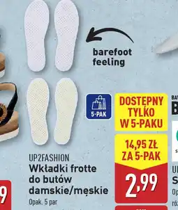 ALDI UP2FASHION WkŁadki frotte do butw damskie/mskie oferta