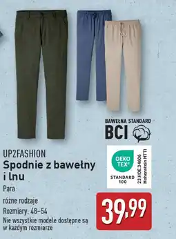 ALDI UP2FASHION Spodnie z bawełny i lnu oferta