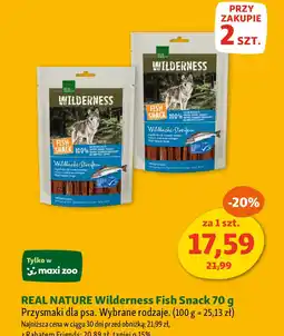 Maxi Zoo REAL NATURE Wilderness Fish Snack oferta