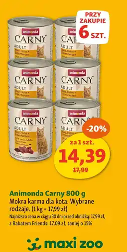 Maxi Zoo Animonda Carny oferta