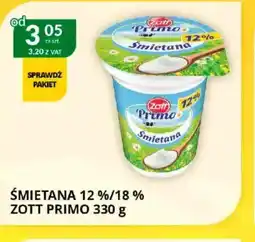 Eurocash Cash & Carry Smietana Zott Primo oferta