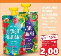 Kaufland Mus cukinia kiwi szpinak jabłko banan Drugie Śniadanie oferta