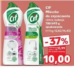 Kaufland Mleczko do czyszczenia z mikrokryształkami original Cif Cream oferta
