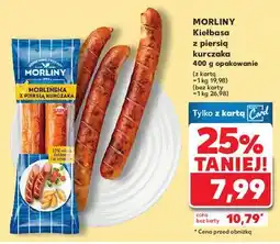 Kaufland Kiełbasa morlińska z piersią kurczaka Morliny oferta