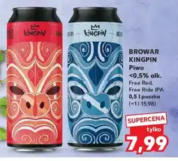Kaufland Piwo free red Kingpin oferta