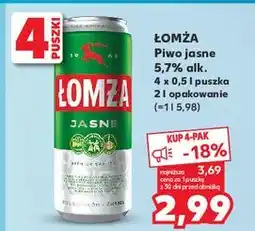 Kaufland Piwo Łomża Jasne (Dawniej Export) oferta