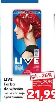 Kaufland Farba do włosów 092 Schwarzkopf Live Ultra Brights oferta
