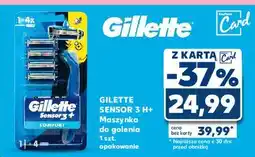 Kaufland Maszynka do golenia + 4 wkłady Gillette Sensor 3 oferta