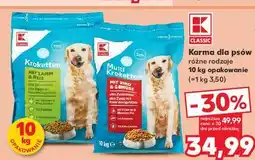 Kaufland Karma dla psa z jagnięciną i ryżem K-Classic oferta