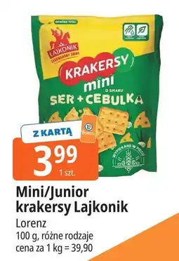 E.Leclerc Krakersy ser i cebula Lajkonik Mini oferta