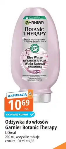 E.Leclerc Odżywka do włosów woda ryżowa i skrobia Garnier Botanic Therapy oferta