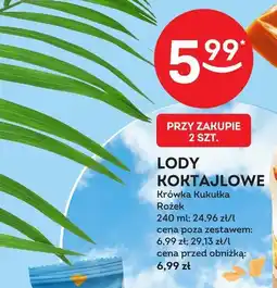 Żabka Lodowa rurka o smaku śmietankowym 100 ml Nordis oferta