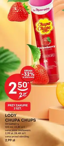 Żabka Lody Chupa Chups Strawberry 105ml oferta