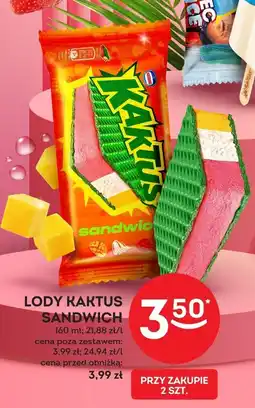 Żabka Lody Kaktus Sandwich 160ml oferta