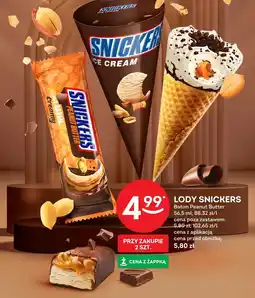 Żabka Lody Snickers Baton Peanut Butter 56.5ml oferta