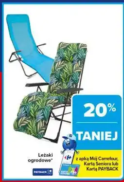 Carrefour Leżak ogrodowy oferta