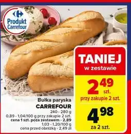 Carrefour Bułka paryska Carrefour oferta