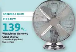 Auchan Wentylator biurkowy q.6740 Qilive oferta
