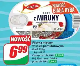 Dino Filety z miruny w sosie pomidorowym oferta